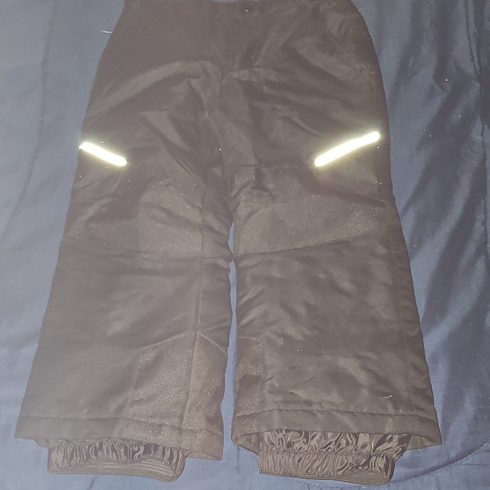 Kids Black Snow Pants